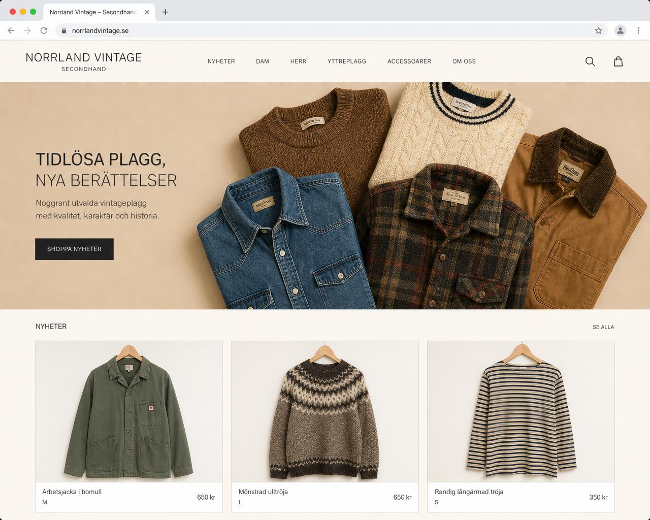Mockup av en modern UF-hemsida byggd av Lumia Webb